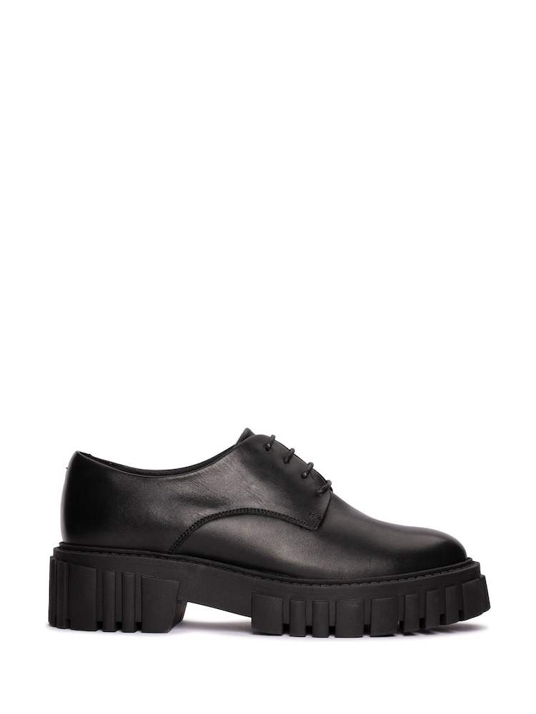 Clarks Black Leather Page Walk Shoes - Image 1 of 1