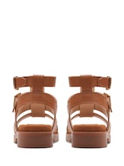 Clarks Brown Leather Orinoco Cove Sandals - Image 2 of 6