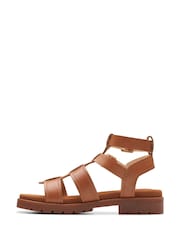 Clarks Brown Leather Orinoco Cove Sandals - Image 6 of 6