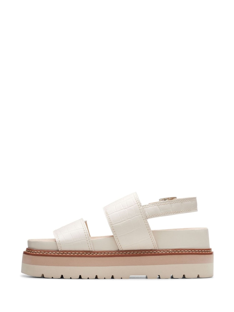 Clarks Cream Interest Orianna Glide Sandals - Image 2 of 7