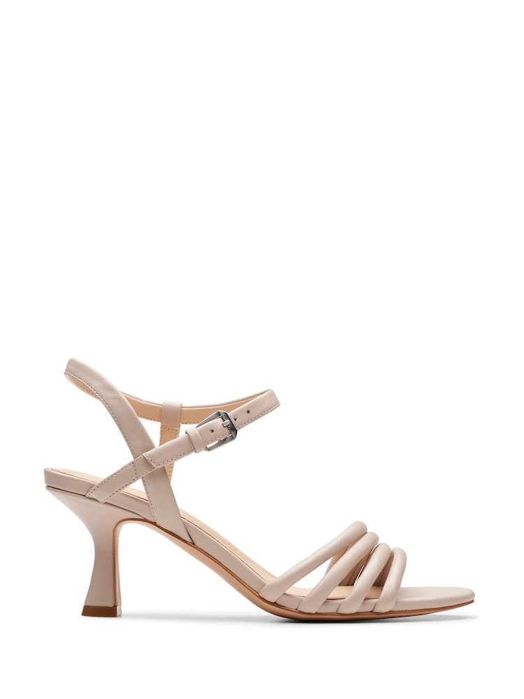 Naturalny - Clarks Leather Amali May Sandals - Image 1 of 7