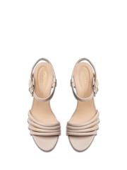 Naturalny - Clarks Leather Amali May Sandals - Image 6 of 7