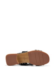 Clarks Black Leather Sivanne Walk Sandals - Image 5 of 7