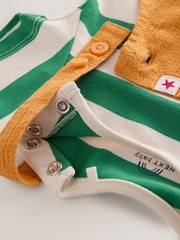 Bright Transport Baby Woven Dungaree and Bodysuit Set (0mths-2yrs) - Image 5 of 7
