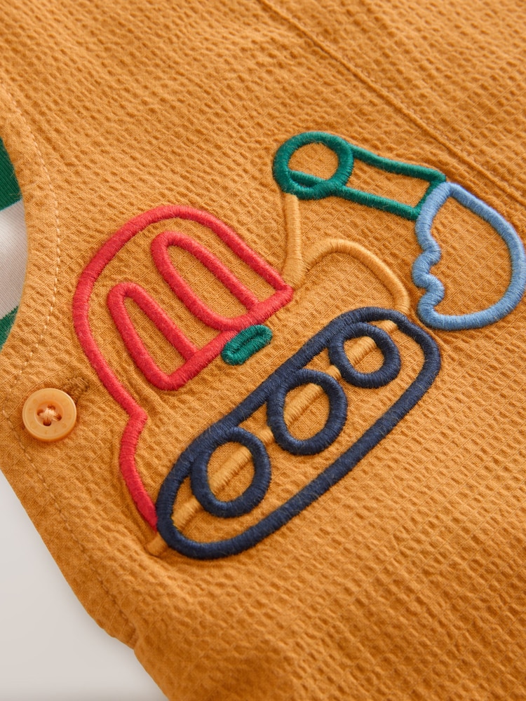 Bright Transport Baby Woven Dungaree and Bodysuit Set (0mths-2yrs) - Image 7 of 7