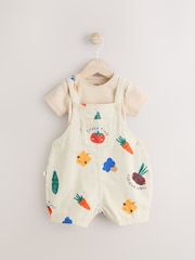 Fruit/Veg Baby Dungarees and Bodysuit Set (0mths-2yrs) - Image 1 of 10