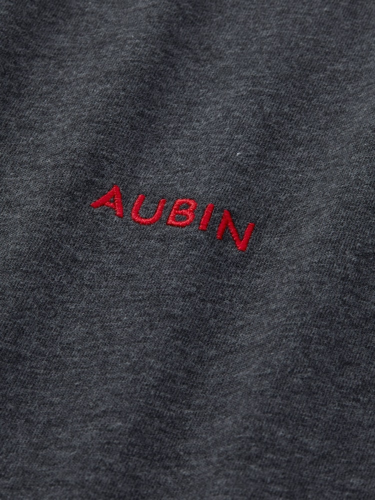 Серый - Aubin Khaki Green Horncastle 100% Cotton T-Shirt - Изображение 5 из 5