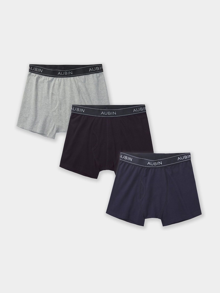 Aubin Toft Boxer Black Shorts 3 Pack - Image 1 of 1