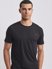 Черный - Aubin Khaki Green Horncastle 100% Cotton T-Shirt - Image 1 of 2