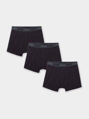 Aubin Toft Boxer Black Shorts 3 Pack - Image 1 of 3