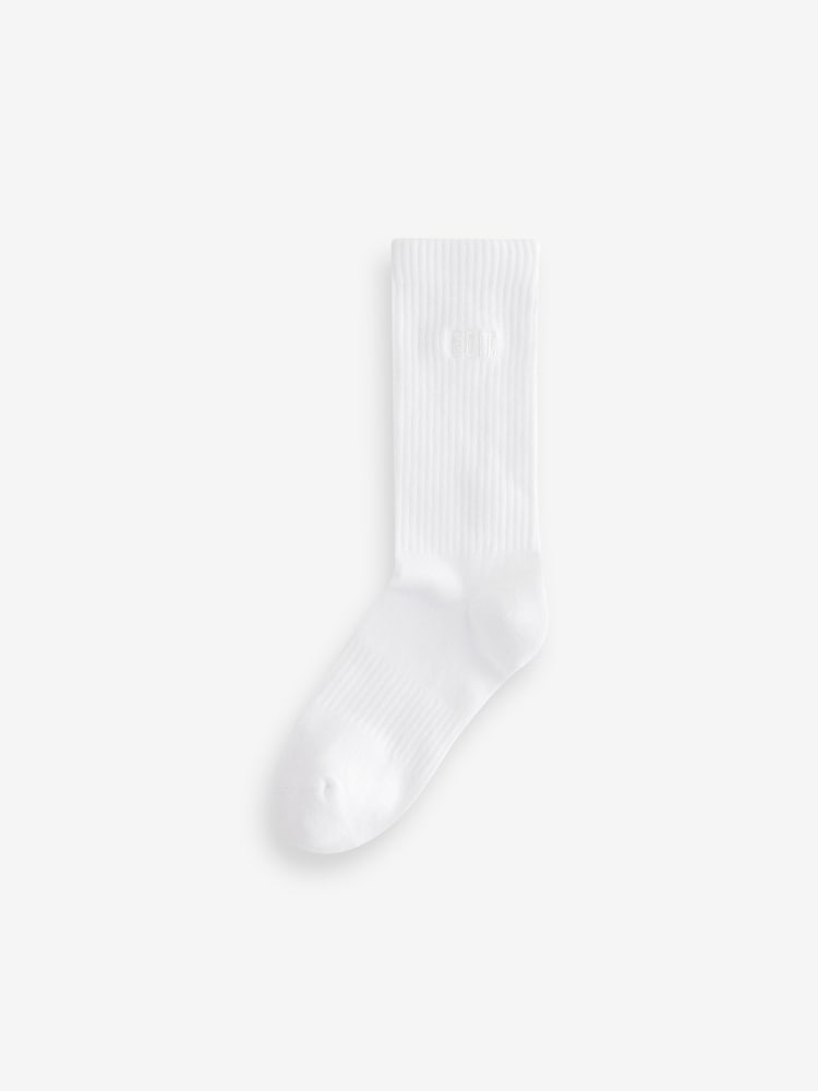 White EDIT Sports Socks 3 Pack - Image 2 of 5
