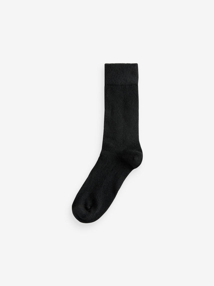 Black Lambswool Signature Socks 2 Pack - Image 2 of 6