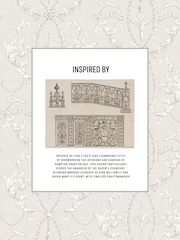 Historic Royal Palaces Stone Tijou Made To Measure Curtains - Image 2 of 10