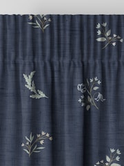 Historic Royal Palaces Midnight Victoria Sprigs Made To Measure Curtains - Image 7 of 10