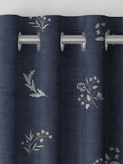 Historic Royal Palaces Midnight Victoria Sprigs Made To Measure Curtains - Image 8 of 10