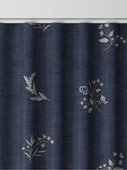 Historic Royal Palaces Midnight Victoria Sprigs Made To Measure Curtains - Image 9 of 10