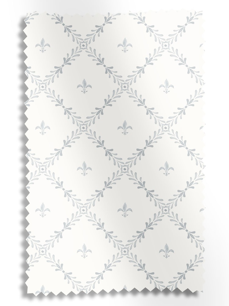 Historic Royal Palaces Dove Grey Fleur De Lis Made To Measure Curtains - Image 10 of 10 Historic Royal Palaces Dove Grey Fleur De Lis Made To Measure Curtains - Image 10 of 10