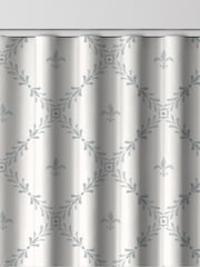 Historic Royal Palaces Dove Grey Fleur De Lis Made To Measure Curtains - Image 9 of 10