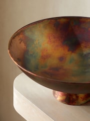 French Connection Copper Patina Metal Fruit Bowl - Image 2 of 4