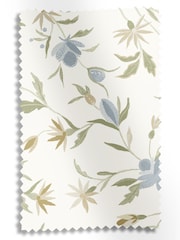 Historic Royal Palaces Duck Egg Royal Court Floral Made To Measure Curtains - Image 10 of 10