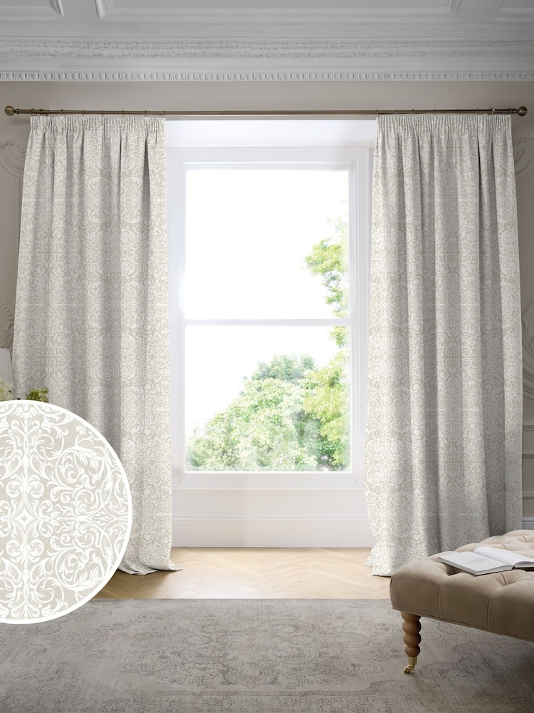 Historic Royal Palaces Linen Kensington Made To Measure Curtains - Image 1 of 10 Historic Royal Palaces Linen Kensington Made To Measure Curtains - Image 1 of 10
