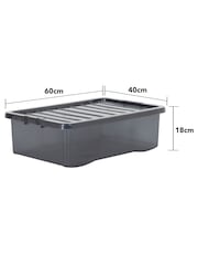 Wham Tint Smoke Set of 5 Crystal 32L Box & Lid - Image 6 of 6