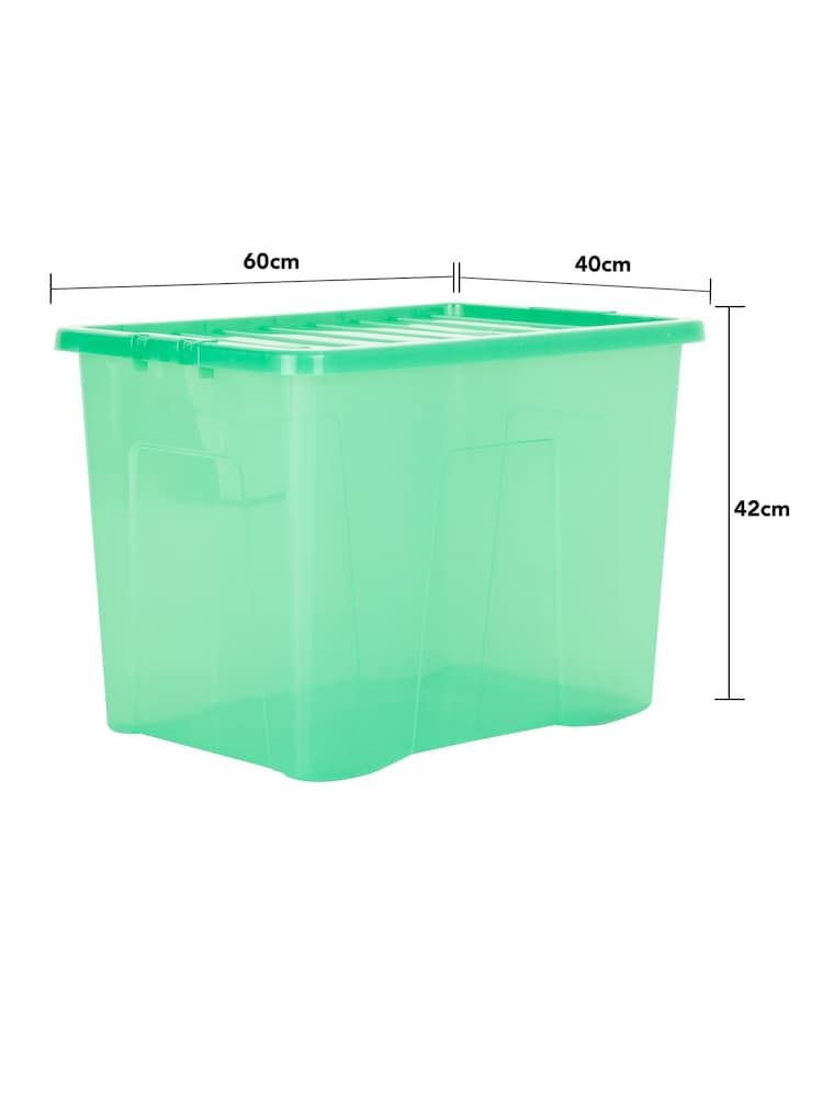 Wham Tint Leprechaun Green Set of 3 Crystal 80L Box & Lid - Image 6 of 6