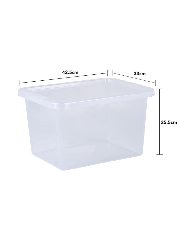 Wham Clear Set of 5 Crystal 25L Box & Lid - Image 5 of 5