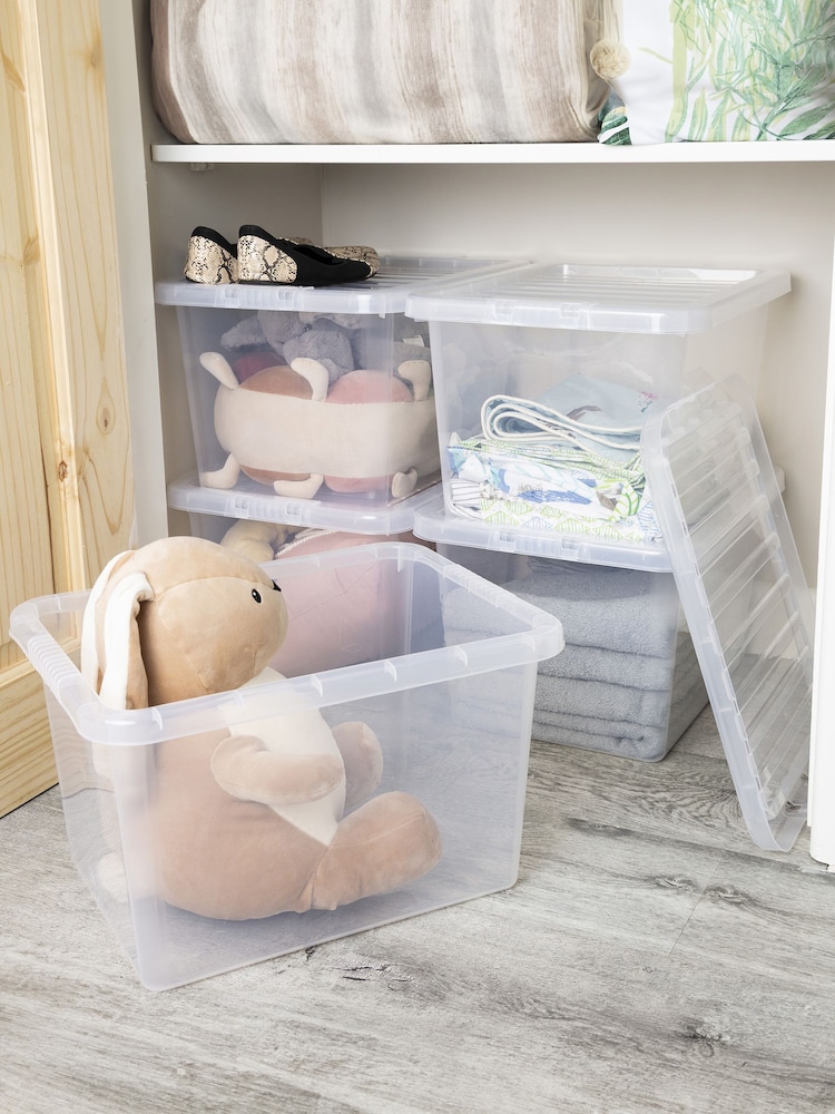 Wham Clear Set of 5 Crystal 31L Box & Lid - Image 1 of 5 Wham Clear Set of 5 Crystal 31L Box & Lid - Image 1 of 5