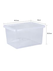 Wham Clear Set of 5 Crystal 31L Box & Lid - Image 5 of 5