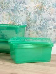 Wham Tint Leprechaun Green Set of 4 Crystal 45L Box & Lid - Image 1 of 5