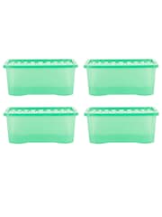 Wham Tint Leprechaun Green Set of 4 Crystal 45L Box & Lid - Image 4 of 5