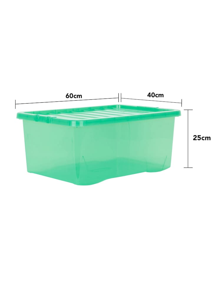 Wham Tint Leprechaun Green Set of 4 Crystal 45L Box & Lid - Image 5 of 5