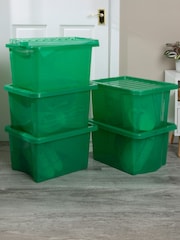 Wham Tint Leprechaun Green Set of 5 Crystal 28L Box & Lid - Image 1 of 5