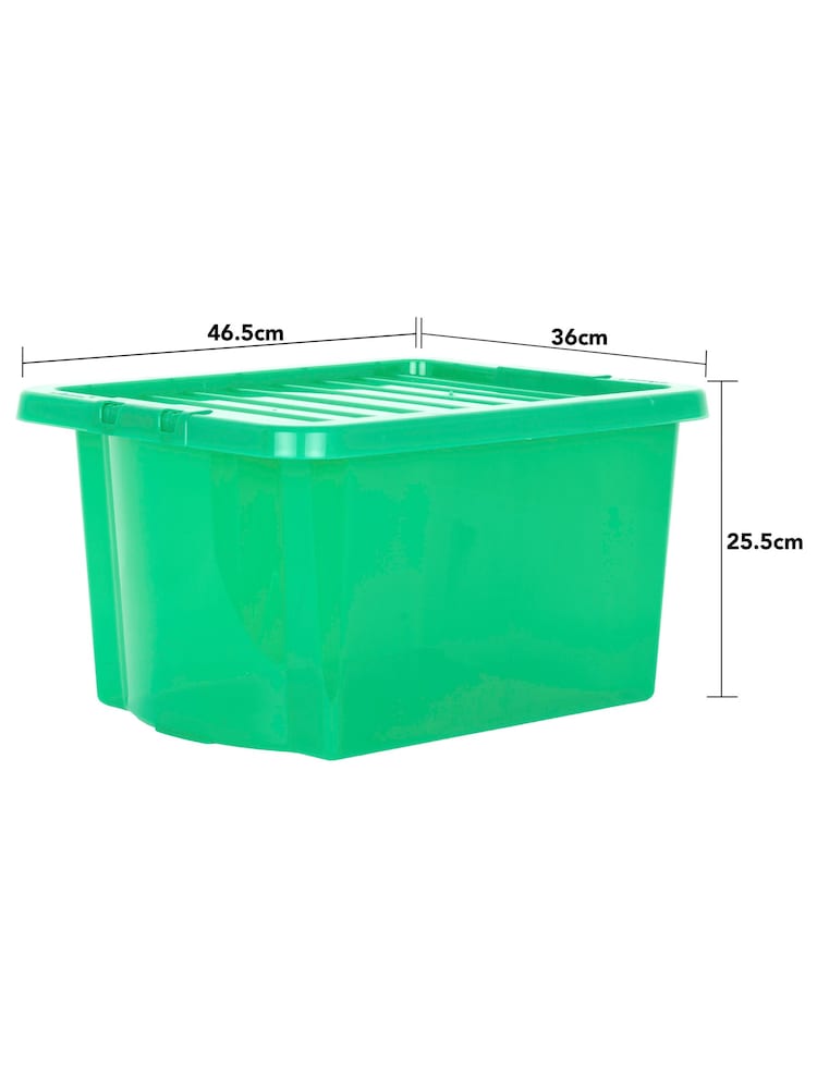 Wham Tint Leprechaun Green Set of 5 Crystal 28L Box & Lid - Image 5 of 5