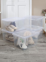 Wham Clear Set of 5 Crystal 37L Box & Lid - Image 1 of 5