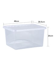Wham Clear Set of 5 Crystal 37L Box & Lid - Image 5 of 5
