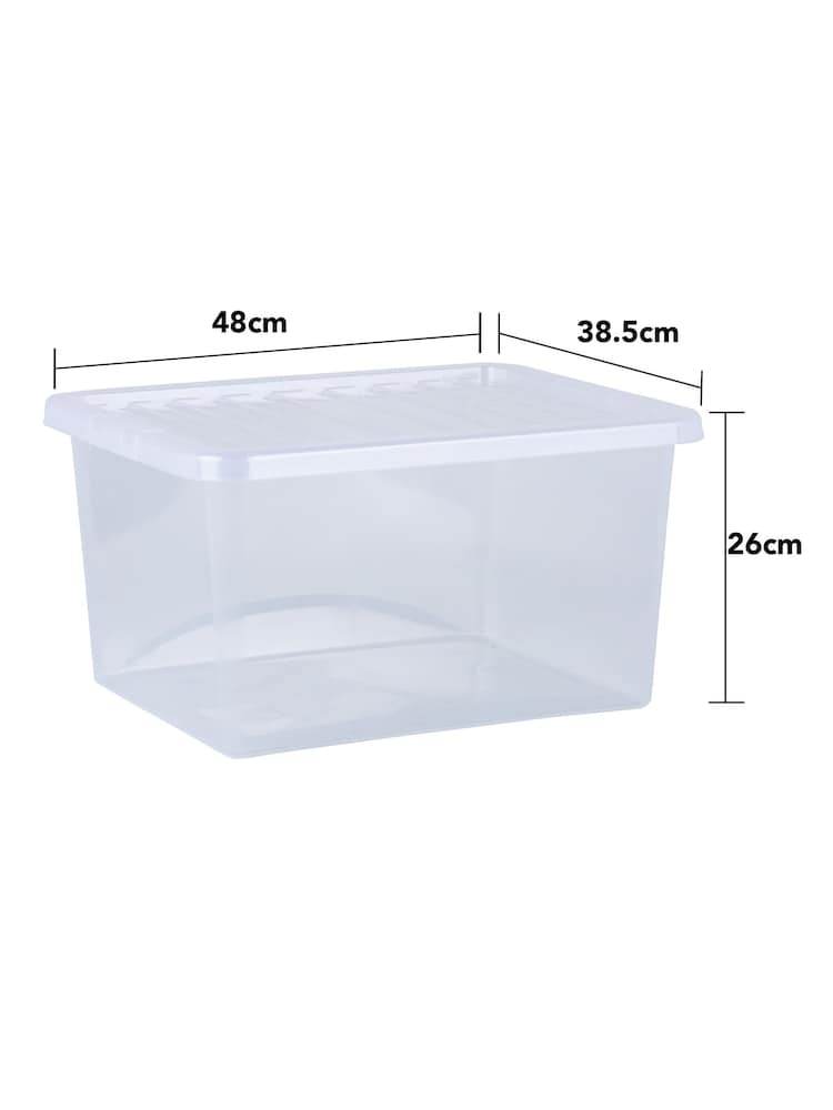 Wham Clear Set of 5 Crystal 37L Box & Lid - Image 5 of 5