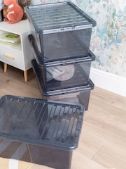 Wham Tint Smoke Set of 4 Crystal 45L Box & Lid - Image 1 of 6