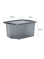 Wham Tint Smoke Set of 5 Crystal 28L Box & Lid - Image 6 of 6
