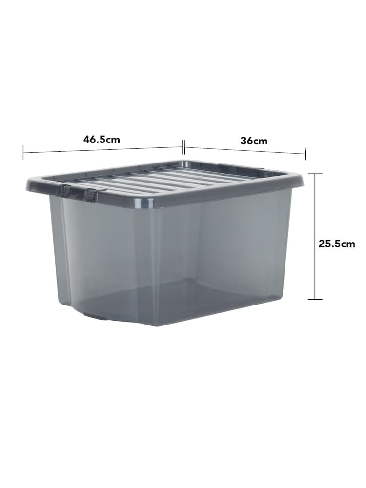 Wham Tint Smoke Set of 5 Crystal 28L Box & Lid - Image 6 of 6