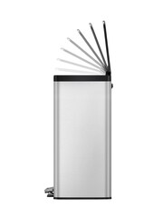 EKO Stainless Steel Essential Recycler Bin 20+20L - Image 2 of 4