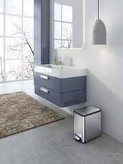 EKO Stainless Steel Ecoslim Pedal Bin 8L - Image 1 of 4