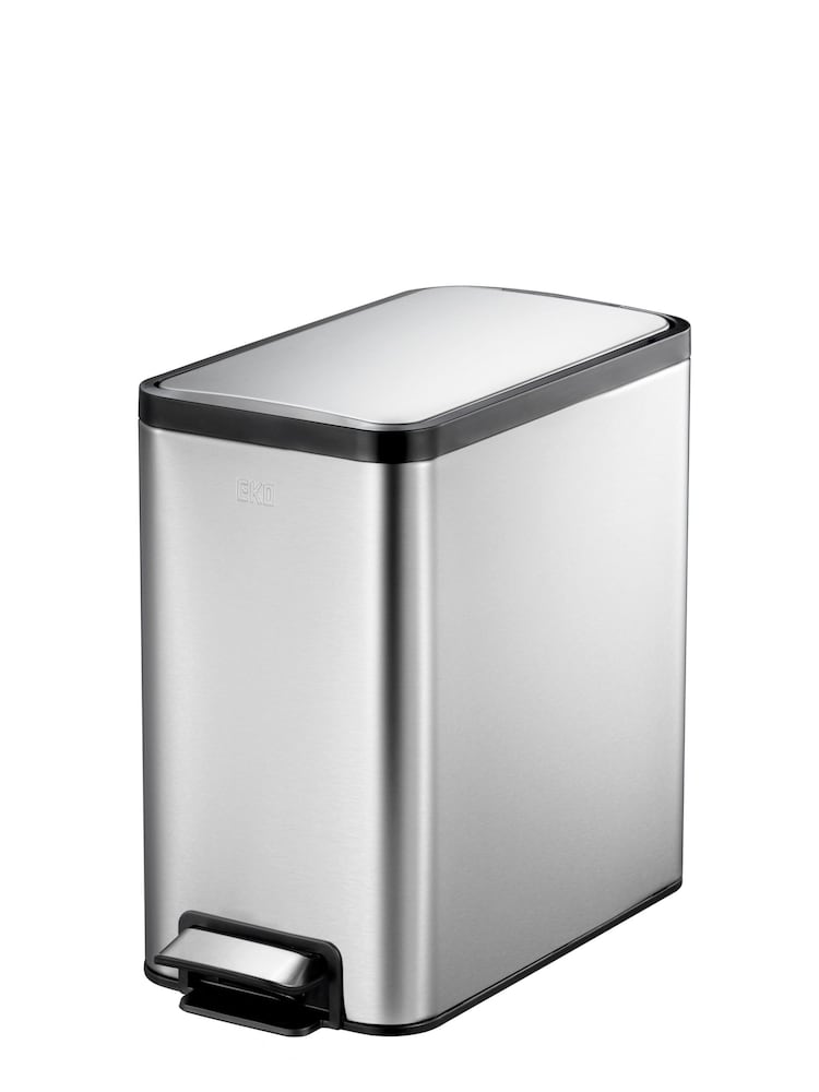 EKO Stainless Steel Ecoslim Pedal Bin 8L - Image 2 of 4