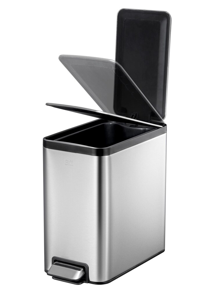 EKO Stainless Steel Ecoslim Pedal Bin 8L - Image 4 of 4
