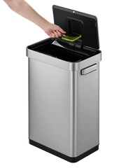 EKO Stainless Steel Deluxe Mirage T Sensor Bin 50L - Image 4 of 4