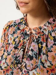 Yours Curve Multi Frill Neck Blouse - Image 4 of 5