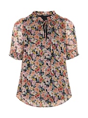 Yours Curve Multi Frill Neck Blouse - Image 5 of 5
