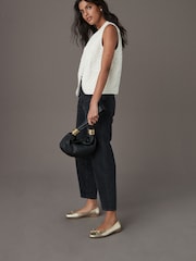 Ecru Quilted Pattern Stitch Jersey Gilet - Image 2 of 8