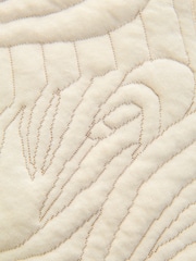 Ecru Quilted Pattern Stitch Jersey Gilet - Image 8 of 8